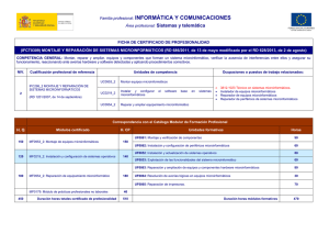 IFCT0309 MONTAJE Y REPARACIÓN DE SISTEMAS MICROINFORMÁTICOS