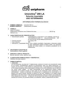unipharm Uniciclina 200 LA Solución Inyectable