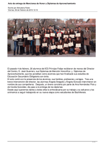 El pasado 4 de febrero, 26 alumnos del IES Príncipe... del Centro, D. José Guerrero, sus Diplomas de Mención Honorífica ...