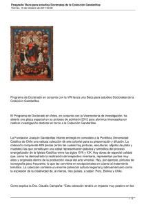 Programa de Doctorado en conjunto con la VRI lanza una... Colección Gandarillas