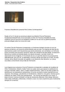 Francisca AlsúaMorchio presenta“Arte Cinético Contemporáneo”