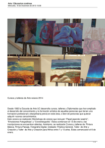 Cursos y talleres de Arte verano 2014