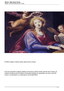 El IMUC celebra a Santa Cecilia, patrona de la música