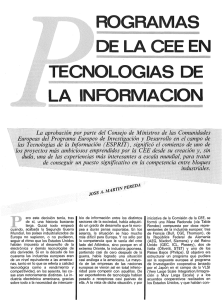 Programas de la CEE en tecnologias de la informacion