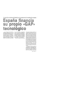 España financia su propio GAP tecnologico
