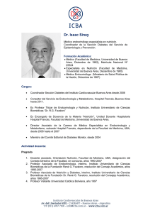 CV Dr Isaac Sinay