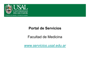 Instructivo de uso Portal de Servicios