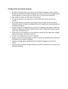 Fundacion Paraguaya Code of Ethics (Spanish)