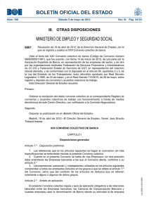 BOLETÍN OFICIAL DEL ESTADO MINISTERIO DE EMPLEO Y SEGURIDAD SOCIAL 6061