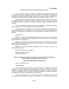 Declaran concluido el proceso de transferencia de diversas funciones específicas al Gobierno Regional del departamento de Amazonas