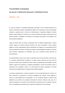Plataforma Ciudadana en Salud y Derechos Sexuales y Reproductivos - Uruguay, 2014 (PDF)