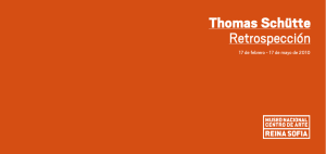 Folleto de Thomas Schütte. Retrospección
