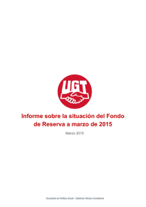 Lee el Informe sobre la situación del Fondo de Reserva de Pensiones a marzo de 2015