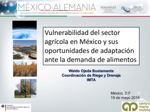 Dr. Waldo Ojeda Bustamante - Instituto Mexicano de Tecnologías del Agua (IMTA)