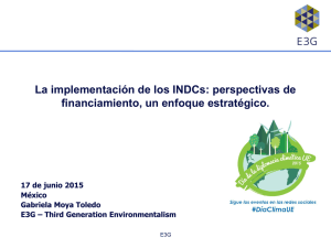 La implementación de los INDCs: perspectivas de financiamiento un enfoque estratégico