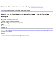 Encuentro de Coordinadores y Prefectos de PIJV de España y Portugal )