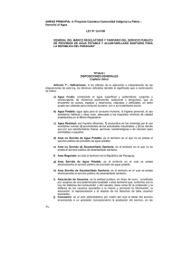 Ley de Aguas del Paraguay (Copia digital)