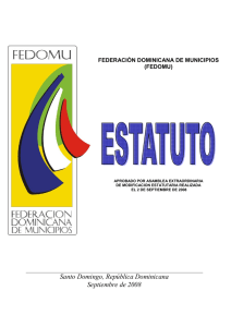 Estatutos FEDOMU 2008