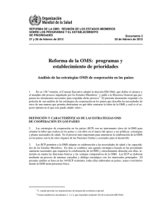 Análisis de las estrategias de cooperación de la OMS en los países pdf, 106kb