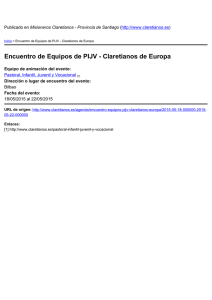 Encuentro de Equipos de PIJV - Claretianos de Europa ) Bilbao