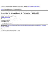 Encuentro de delegaciones de Fundación PROCLADE ) Los Molinos (Madrid)