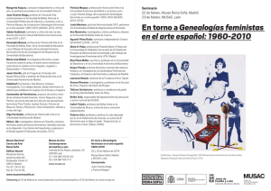 Folleto En torno a Genealogías feministas en el arte español: 1960-2010