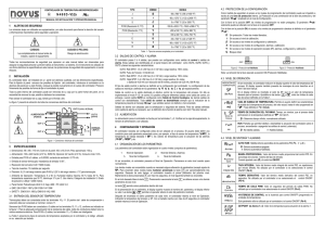 Programación del Controlador Novus N480D (PDF 415Kb)