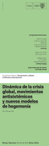 Dinámica de la crisis global, movimientos antisistémicos y nuevos modelos de hegemonía