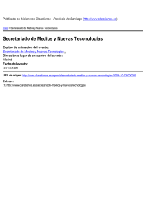 Secretariado de Medios y Nuevas Teconologías ) Madrid