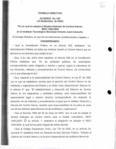 Acuerdo No. 020 del 14 de Septiembre de 2006