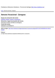 Semana Vocacional - Zaragoza