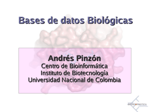 Bases de datos biologicas.