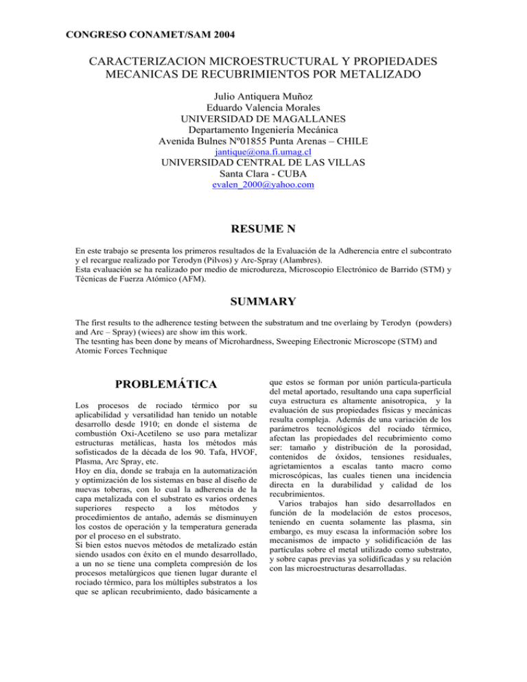 Caracterizacion Microestructural Y Propiedades Mecanicas De