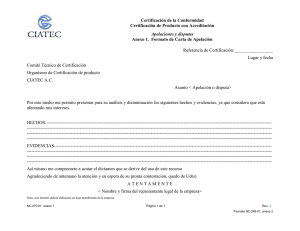 NC-270-01 1 Formato de carta de apelación