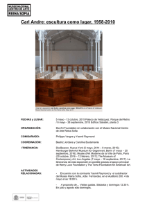 Dossier de la exposición Carl Andre: Escultura como lugar, 1958-2010