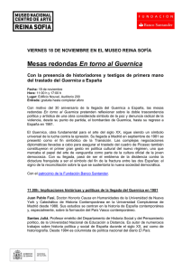 18 de noviembre: mesas redondas gratuitas "En torno al Guernica" en el Museo