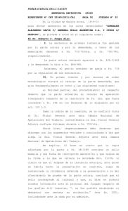 PODER JUDICIAL DE LA NACION  SENTENCIA DEFINITIVA   20020