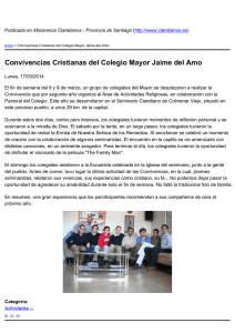 Convivencias Cristianas del Colegio Mayor Jaime del Amo