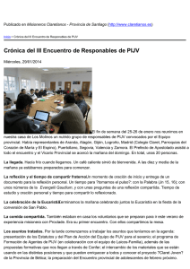 Crónica del III Encuentro de Responables de PIJV
