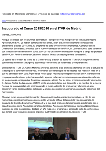 Inaugurado el Curso 2015/2016 en el ITVR de Madrid