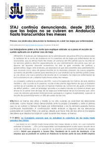 21-04-2015 NOTA informativa Denuncia falta cobertura IT Andalucía.