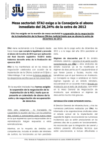 14-01-2015 Boletin informativo Mesa sectorial