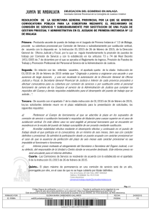 Resolución de la Secretaria General de Justicia e Interior en Málaga por la que se Anuncia Convocatoria Pública de Puestos de Trabajo para su Cobertura Mediante el Mecanismo de Comisión de Servicio y Subsidiariamente por Sustitución.