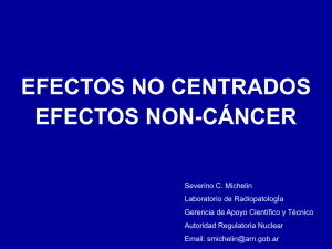 Efectos No- Centrados- Efectos Non-cáncer.