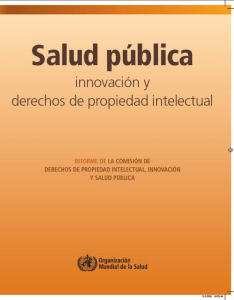 Salud pública, innovación y derechos de propiedad intelectual pdf, 2.44Mb