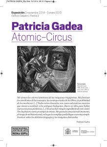 Folleto de Patricia Gadea. Atomic Circus