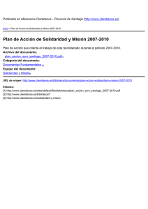 Plan de Acción de Solidaridad y Misión 2007-2010