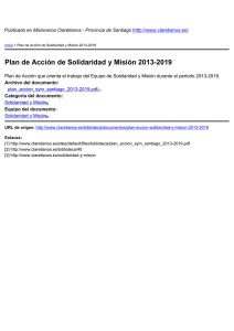 Plan de Acción de Solidaridad y Misión 2013-2019