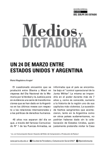 Un 24 de marzo entre Estados Unidos y Argentina -Magdalena Aragón