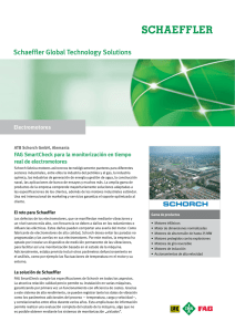 Schaeffler Global Technology Solutions FAG SmartCheck para la monitorización en tiempo Electromotores
